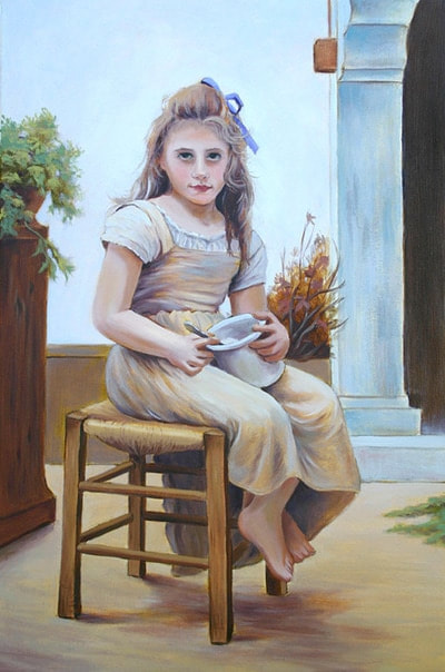 Reproduction oil painting by artist Marsha Bowers
