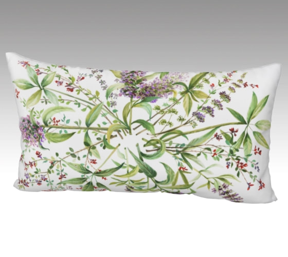 Botanical Pillow Sham by artist marsha bowers