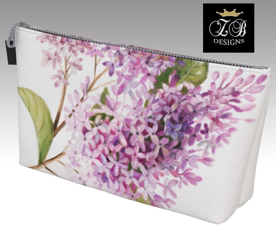 Lilacs cosmetic bag